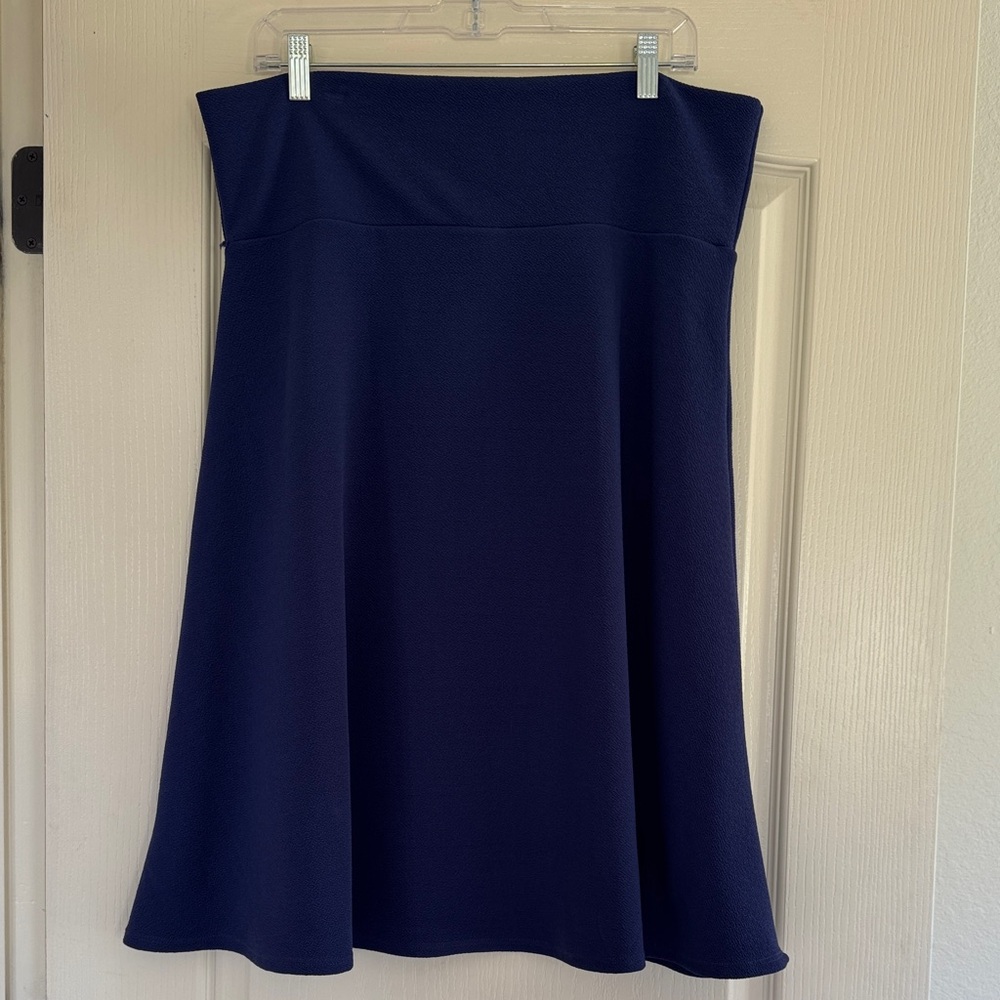 LuLaRoe Navy Azure skirt 2xl